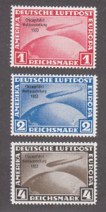 Germany Scott #C43-C45 MNH