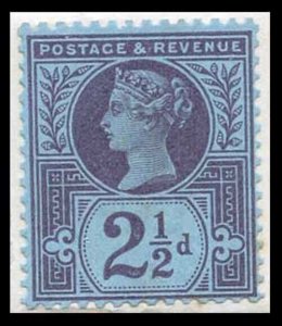 2 1/2d Jubilee on Original piece from the Stamp Committee Book SUPERB COLOUR