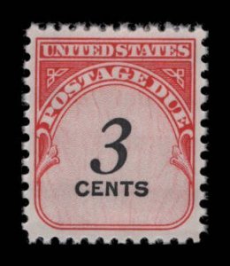 US Scott #J91 MNH OG 3c Postage Due eGraded With Certificate > eGrade Gem 100