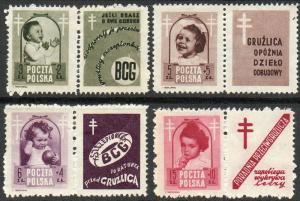 Poland   Scott  B59-B62  Mint  