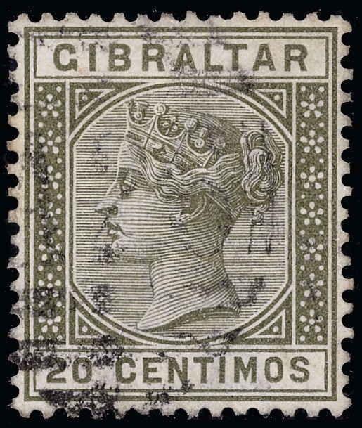 Gibraltar Scott 29-38 Gibbons 22-33 Used Set of Stamps