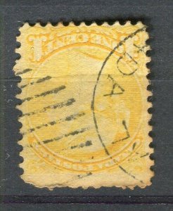 CANADA; 1870 classic QV Small Head issue fine used Shade of 1c. value