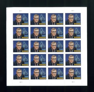 United States Basketball John Wooden Forever Postage Stamp #5833 MNH Full Sheet