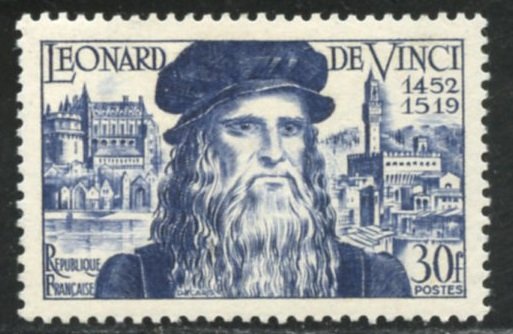 France Scott 682 - Da Vinci 500th Birthday - MVF-XFVLHOG - SCV $8.00