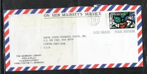 BERMUDA COVER  PPO507 1993 QEII  60C  AIR MAIL COVER TO USA