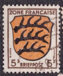 Germany -French Occupation 1945 -  4N3 Used