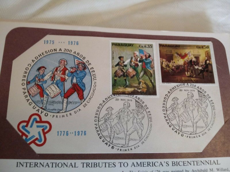 Paraguay 1975 US Bicentennial First DAY Cover