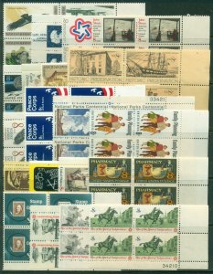 20 DIFFERENT SPECIFIC 8-CENT PLATE BLOCKS, MINT, OG, NH, READ, GREAT PRICE! (39)