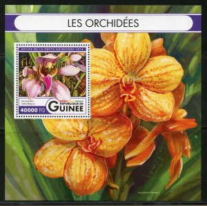 GUINEA 2016 ORCHIDS  SOUVENIR SHEET MINT NH