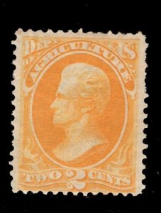 MOMEN: US STAMPS #O2 OFFICIAL MINT OG H $275 LOT #82356-2*