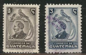 Guatemala  Scott 316-317 used stamps