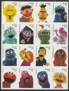 US 5394 Sesame Street forever block set (16 stamps) MNH 2019