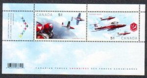 Canada -#2159b Canadian Snowbirds Souvenir Sheet- MNH
