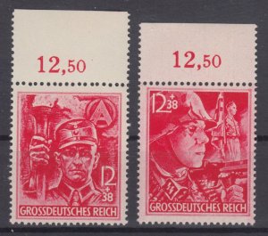 Germany 1945 Sc#B292-293 Mi#909-910 margin mnh SA/SS (DR1042)