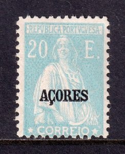 AZORES — SCOTT 237J — 1925 20e CERES — MH — SCV $115