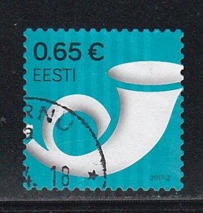Estonia # 833, Post horn, Used, 1/3 Cat.