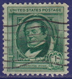 USA - 1940 - Scott #859 - used - Washington Irving