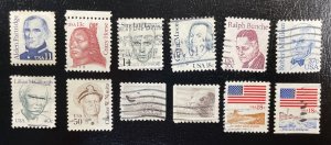 US LOT Used #1854-1856,1858,1860,1866,1868-1869,1882,1885,1890-1891 Small Issues