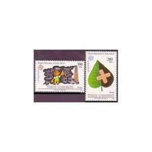 Turkey 2345-2346, MNH. Michel 2738-2739. EUROPE CEPT-1986.Pollution,Banded leaf.