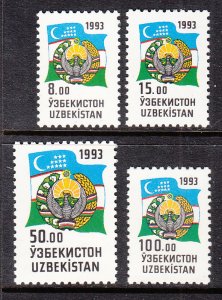 Uzbekistan 30-34 MNH VF