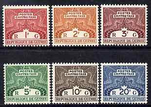 Guinea - Conakry 1959 Postage Due perf set of 6 unmounted...