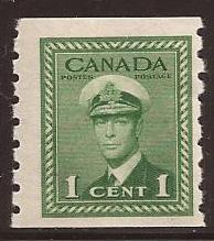 Canada - Scott# (020 - mint single) 263 (1943) F King Geo...