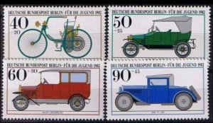 West Berlin - 1982 - Mi. 660-63 (Cars) - MNH - BV102