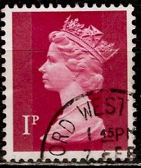 Great Britain; 1971: Sc. # MH23: O/Used Single Stamp