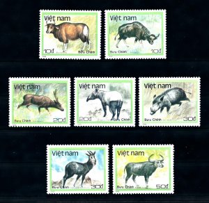 [94859] Vietnam 1988 Wild Life Tapir Ox Deer Wild Swine Antelope  MNH