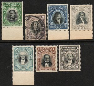 Ecuador Sc #146-152 Mint Hinged/Used