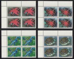 Somalia Starfish Corner Blocks of 4 2001 MNH MI#896-899