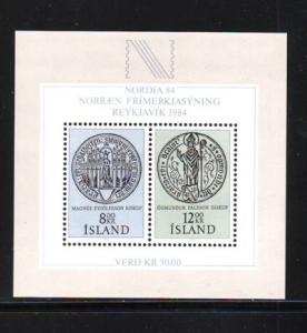 Iceland Sc 581 1983 Nordia 84 stamp sheet mint NH