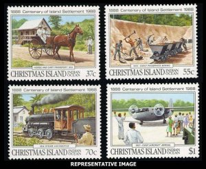 Christmas Island Scott 218-221 Mint never hinged.