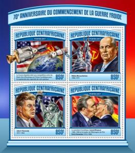 C A R - 2017 - 70th Anniv of Cold War - 4v Sheet - M N H