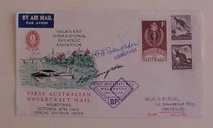 AUSTRALIA   HOVERCRAFT MAIL CACHET 1963