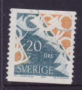 Sweden -1965 Posthorns 20ore -used 