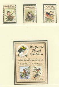 Norfolk Island #497-500 Mint (NH) Single (Complete Set) (Fauna)
