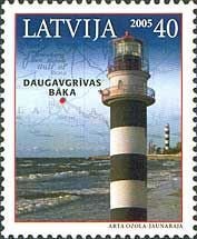 Latvia Lettland Lettonie 2005 Lighthouse Daugavgrivas stamp MNH