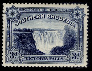 SOUTHERN RHODESIA GV SG30, 3d deep ultramarine, NH MINT. Cat £15.