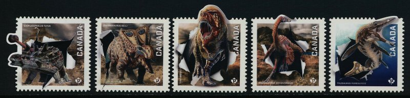 Canada 2824ii-7ii,8i MNH Dinosaurs 