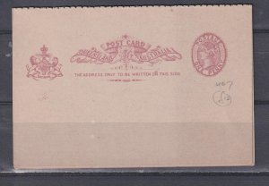 QUEENSLAND, POSTAL CARD, 1891 1d. Red & Reply Card attached.