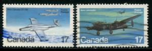 873-874 Canada 17c Military Acft, used sgls