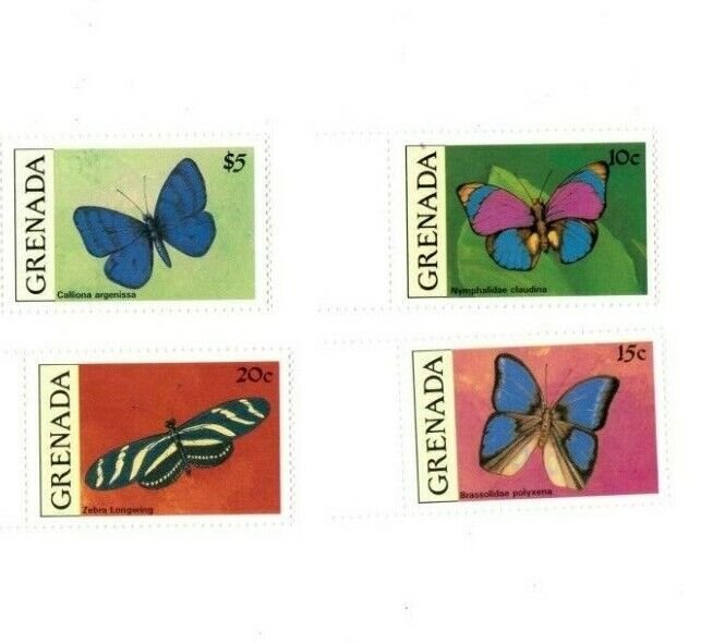 Grenada - 1991 - Butterflies - Set Of 4 Stamps - MNH