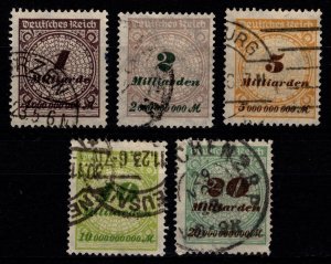 Germany 1923 Value in Milliarden (Perf), Part Set [Used]