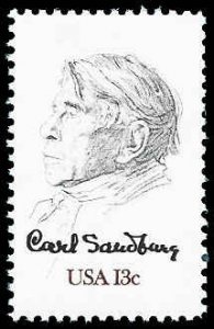 PCBstamps   US #1731 13c Carl Sandburg, Poet, MNH, (16)