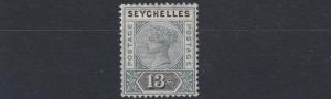 SEYCHELLES  1890 - 92         S G 13  13C  GREY & BLACK        MH 