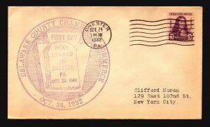 US SC# 724 FDC / Cacheted / New Castle CDS - L2631