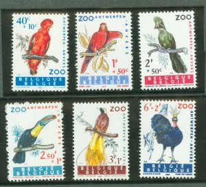 Belgium #B712-B717 Mint (NH) Single (Complete Set) (Bird)