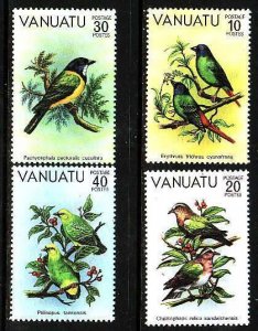 Vanuatu-Sc#300-3- id9- unused NH set-Birds-1981-