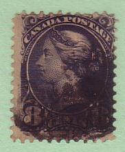 44 Canada 8c Small Queen Ottawa, used